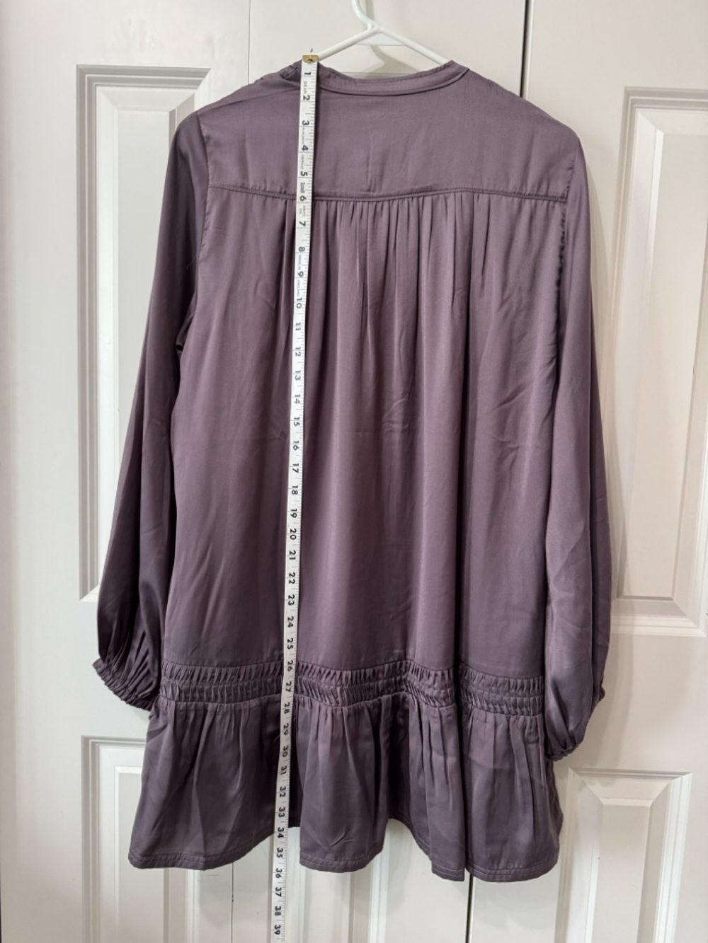 Pilcro Long-Sleeve V-neck Mini Shirt Dress - Picture 8 of 10